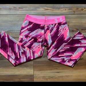 Girls Under Armour Capri Patterned Leggings